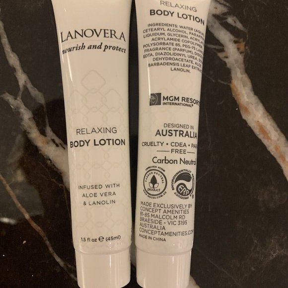 Lanovera MGM BELLAGIO Travel Set 5pc Body Wash Shampoo Conditioner Lotion Aloe - Picture 6 of 8